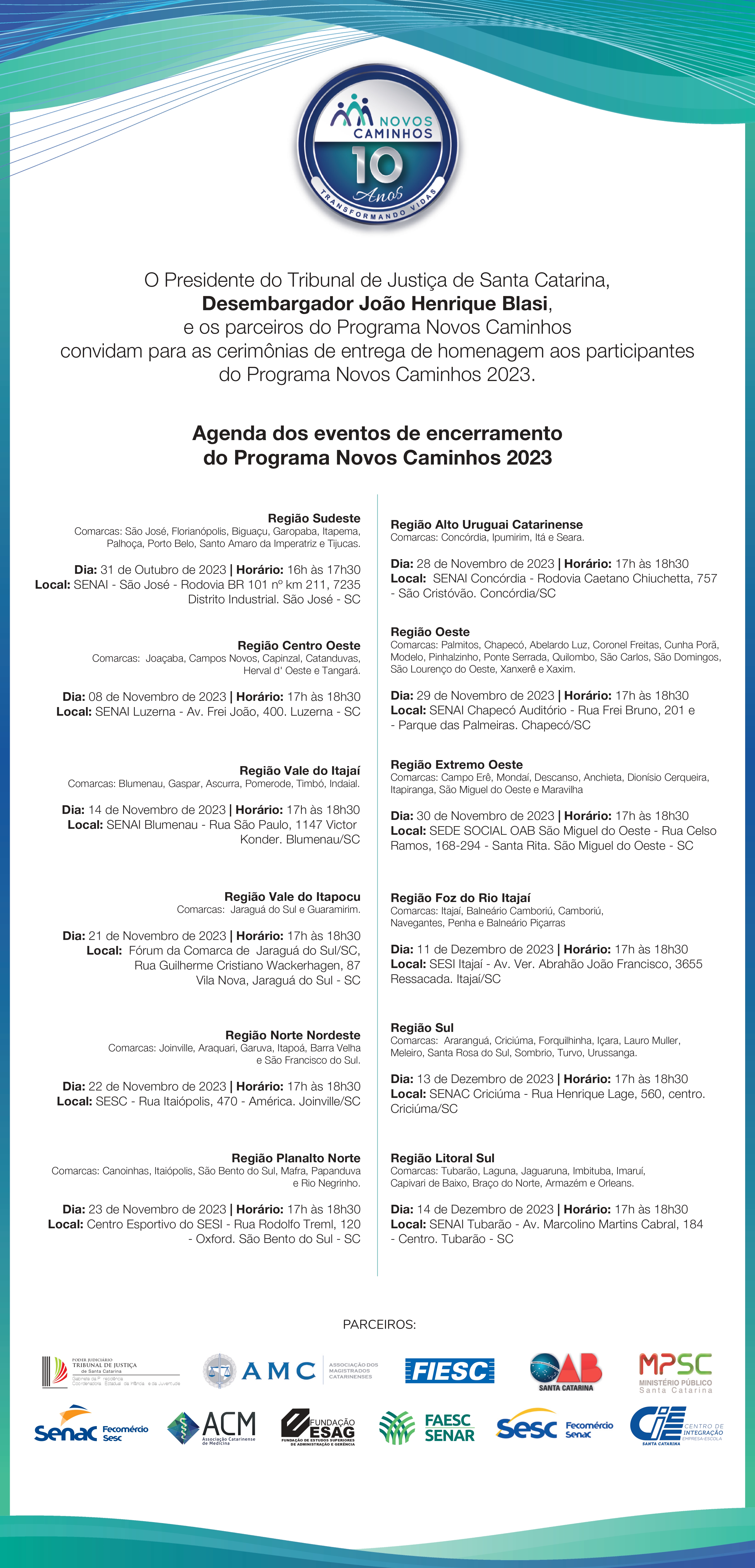 convite novos caminhos