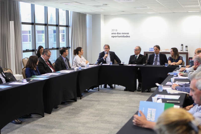 Reunião ocorreu na FIESC nesta quinta (19). Foto: Filipe Scotti