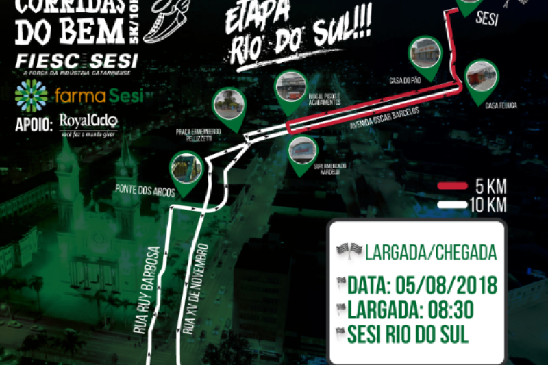 Mais de 700 pessoas participarão das provas