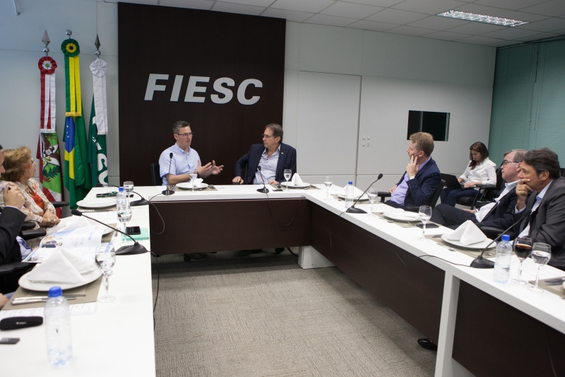 Reunião foi realizada na FIESC, nesta quinta-feira (17), em Florianópolis (foto: Filipe Scotti)