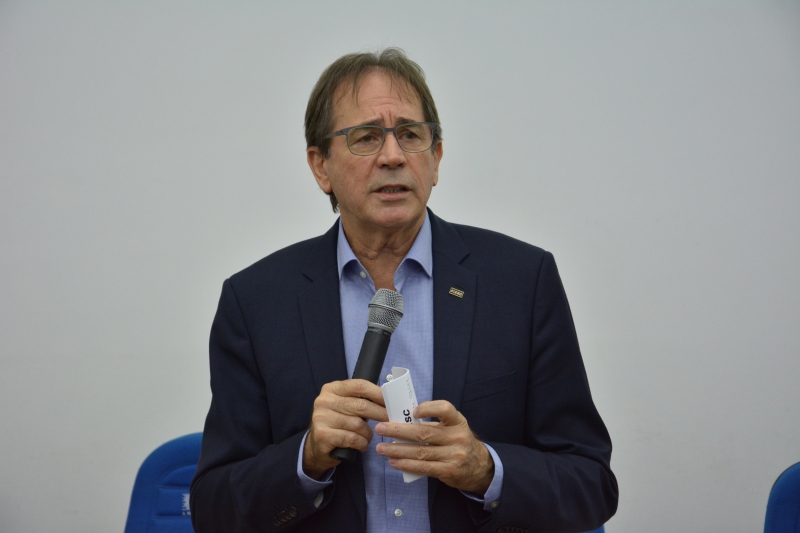 Presidente da FIESC, Mario Cezar de Aguiar (foto: Lisiane Kerbes/MB Comunicação)