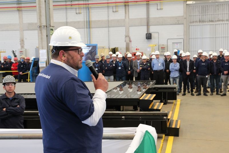 Cerimônia realizada em Itajaí (foto: divulgação Thyssenkrupp)