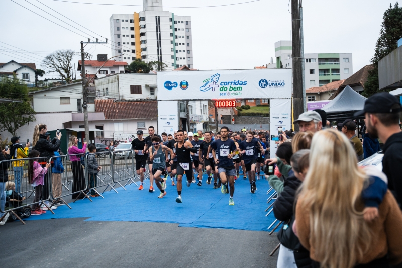 Etapa do Corridas do Bem em São Bento do Sul reúne 850 competidores