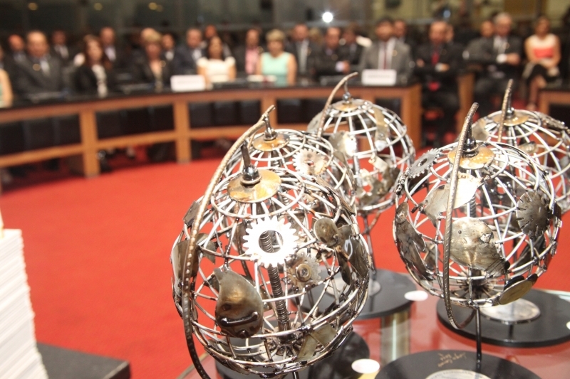 Troféu Responsabilidade Social  Destaque SC, que será entregue em sessão especial no fim do ano (Foto: Fábio Queiroz)